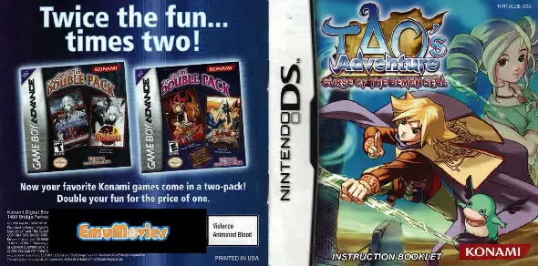 manual for Tao's Adventure - Curse of the Demon Seal